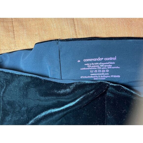 Commando Control Black Velvet High-Rise Leggings Size M - Picture 5 of 9